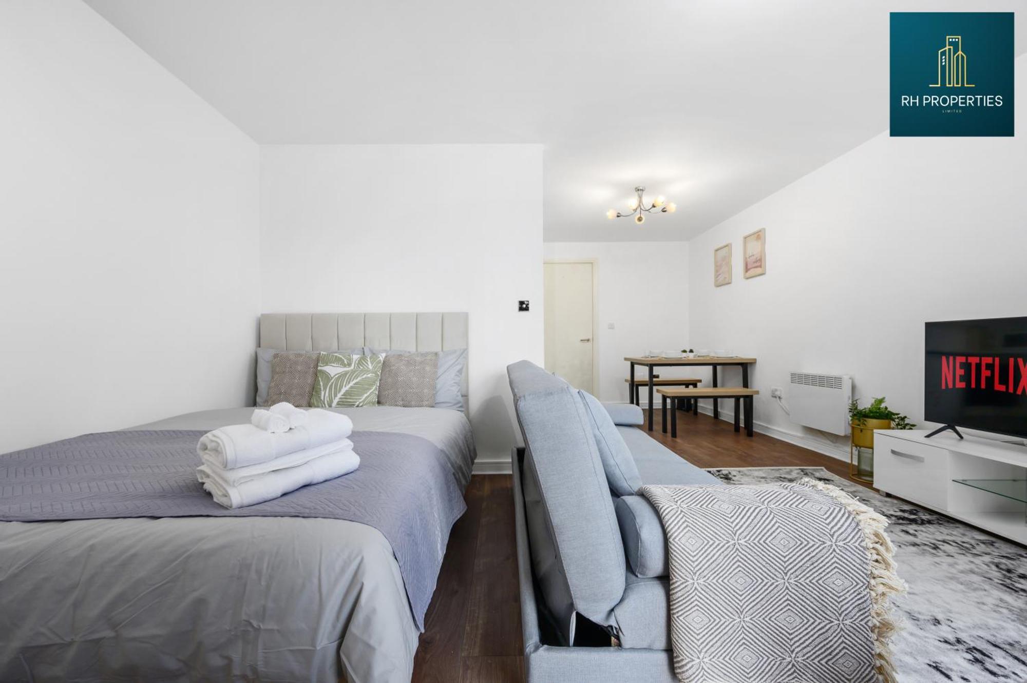 Modern Studio Near City Centre Манчестър Екстериор снимка